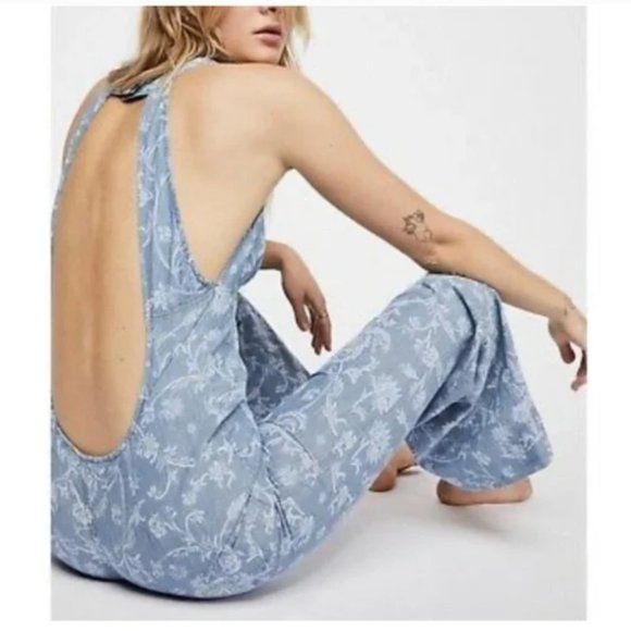 Free People Pants - Free People DANCE ALL NIGHT  batik overall 10